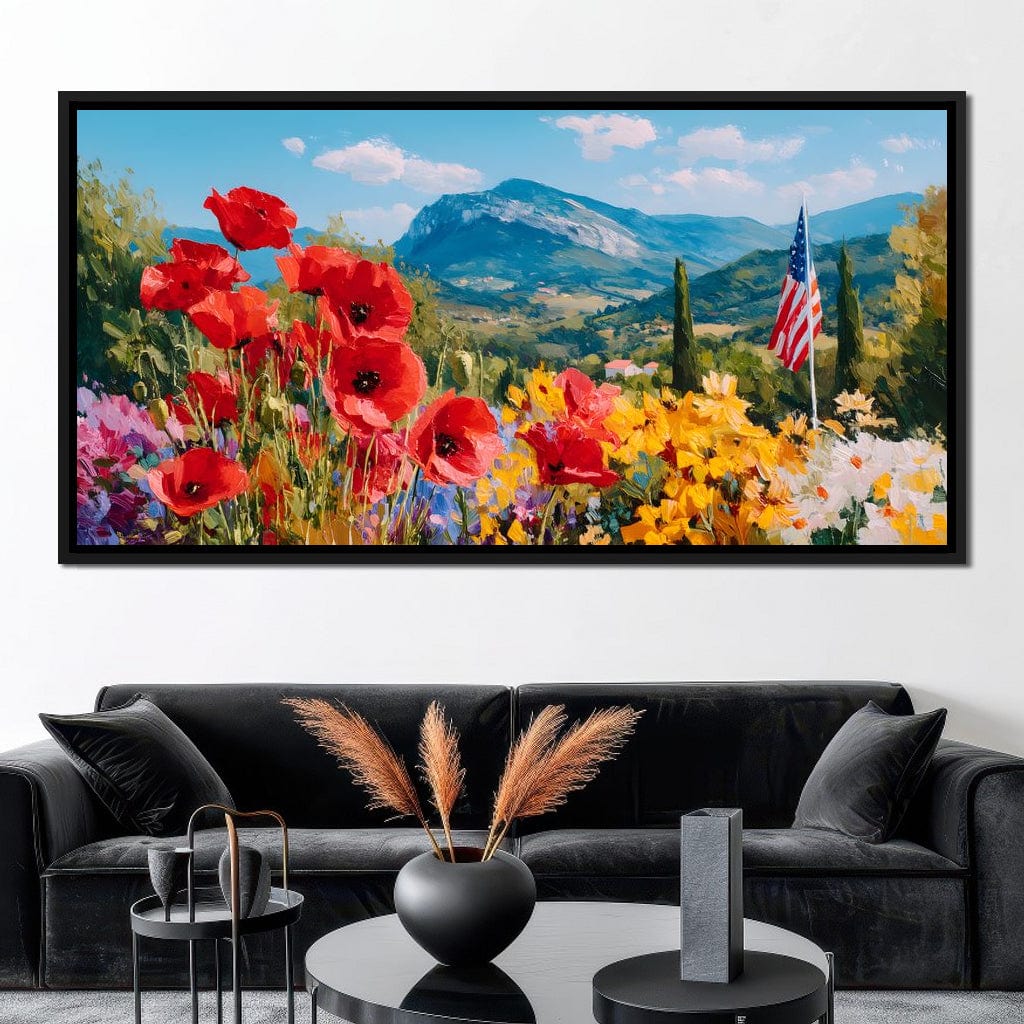 Majestic Valley Blooms Vista Canvas Wall Art