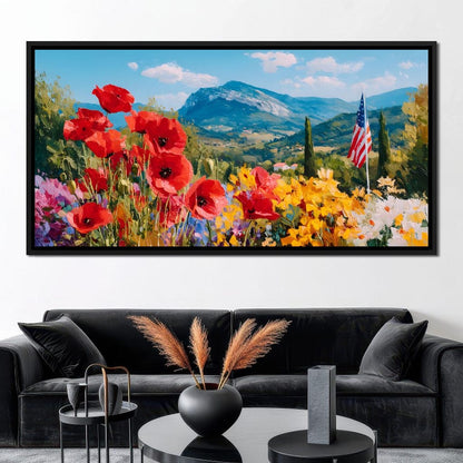 Majestic Valley Blooms Vista Canvas Wall Art