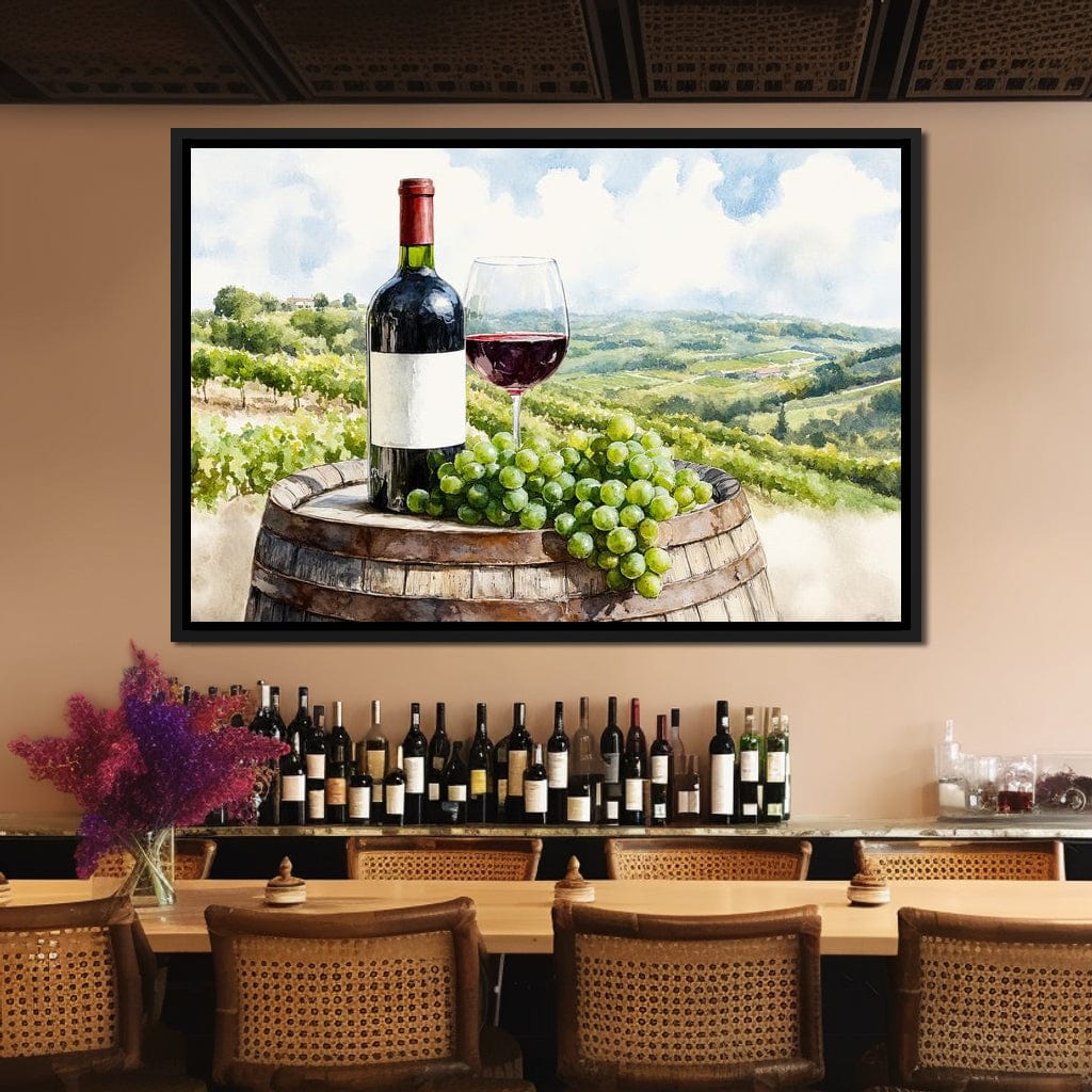 Vineyard Landscape Canvas Wall Art