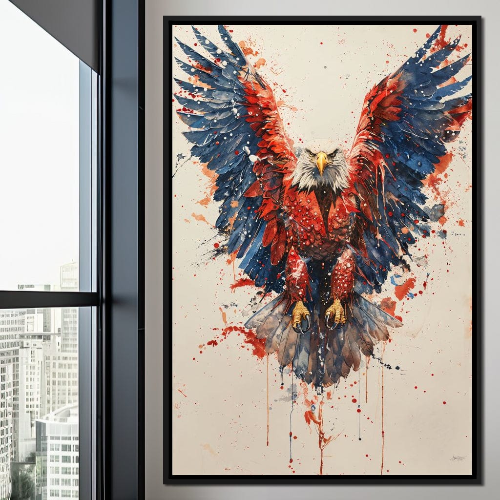 Majestic Flight: The Spirit of America Canvas Wall Art