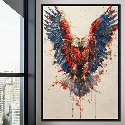 Majestic Flight: The Spirit of America Canvas Wall Art