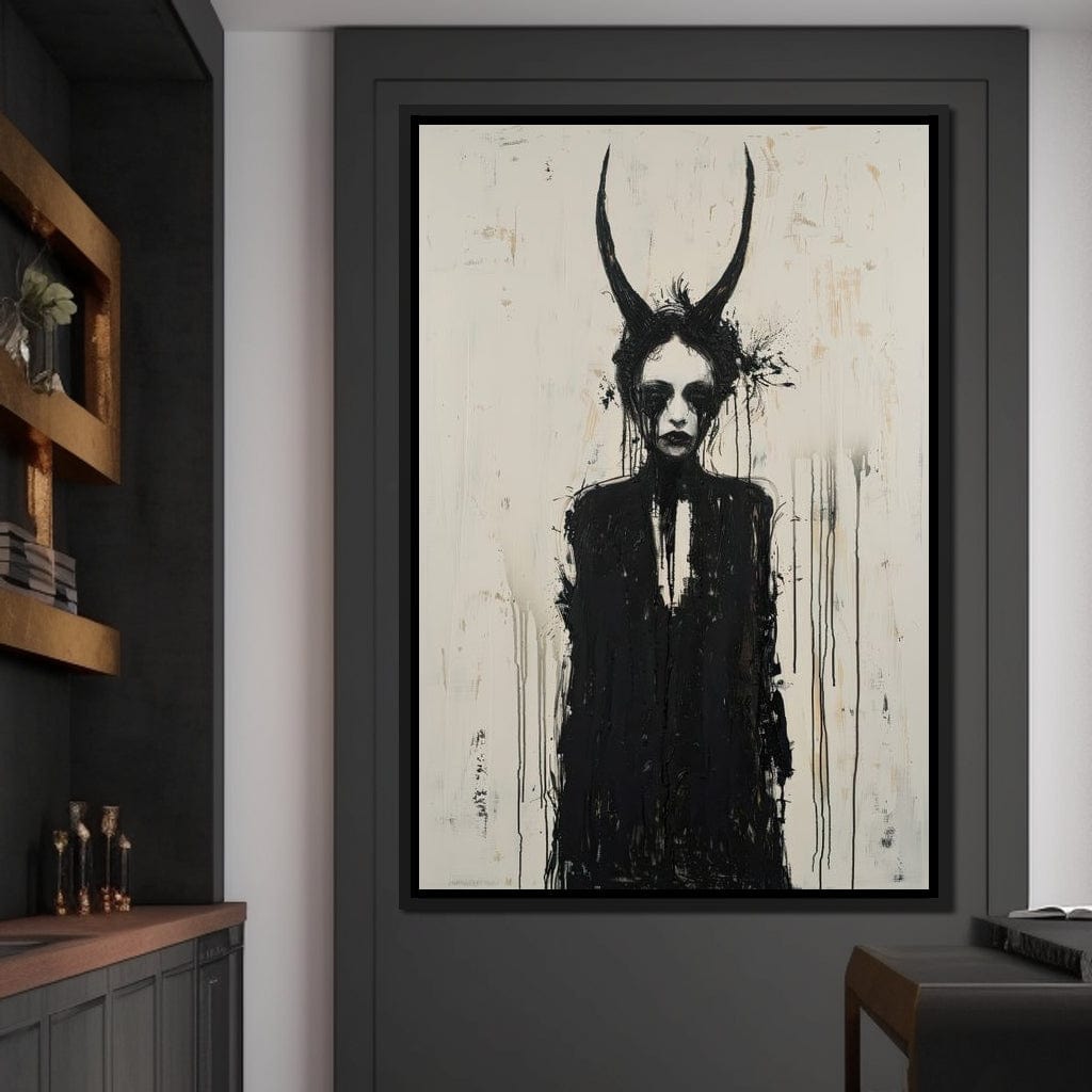 Veiled Presence of Shadows Canvas Wall Art
