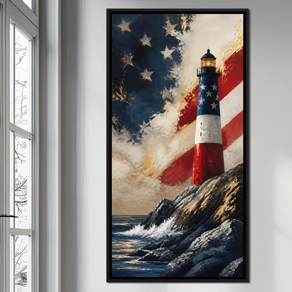 Beacon of the coastal spirit Canvas Wall Art