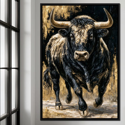 Guardian of the Gilded Plains Canvas Wall Art