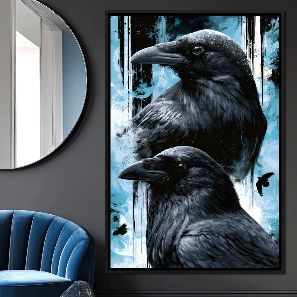 Silent Ravens Watchers Of The Cold Canvas Wall Art