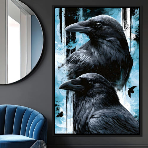 Silent Ravens Watchers Of The Cold Canvas Wall Art