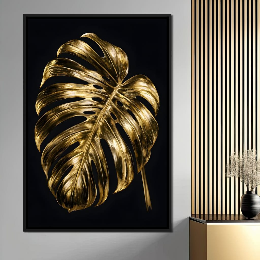 Gilded Foliage Night Study Canvas Wall Art