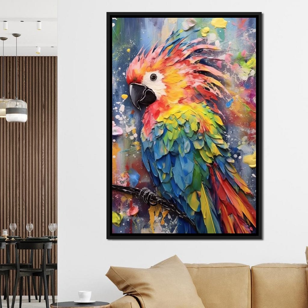 Colorful Cockatoo Canvas Wall Art