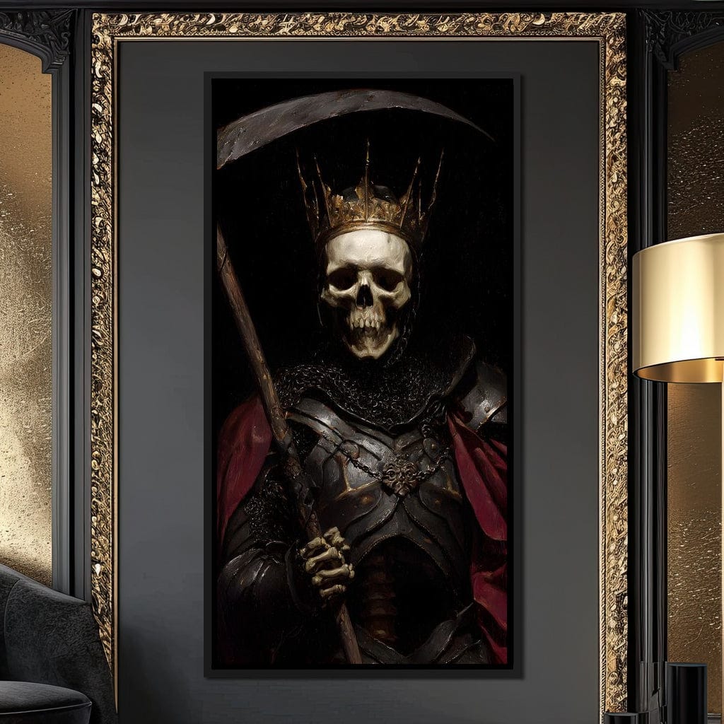 King of Bone and Shadow Reign Canvas Wall Art
