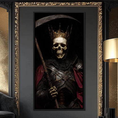 King of Bone and Shadow Reign Canvas Wall Art