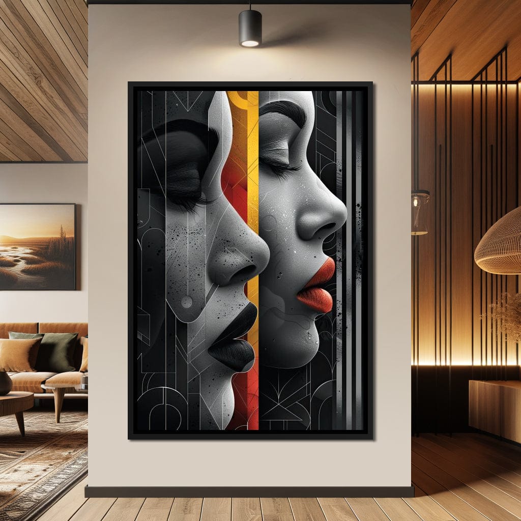 Silhouette Secrets Unveiled Canvas Wall Art