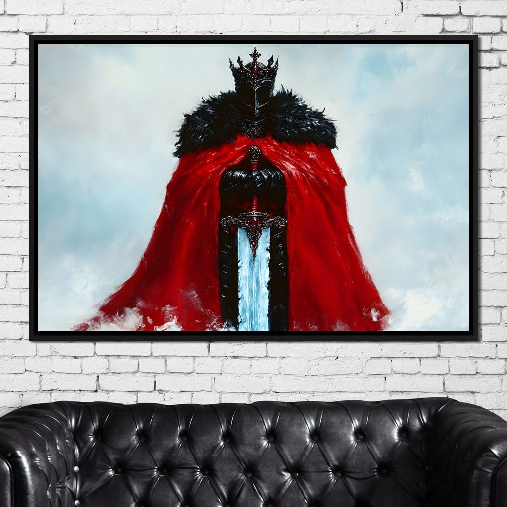 Majestic Knightly Valor Canvas Wall Art