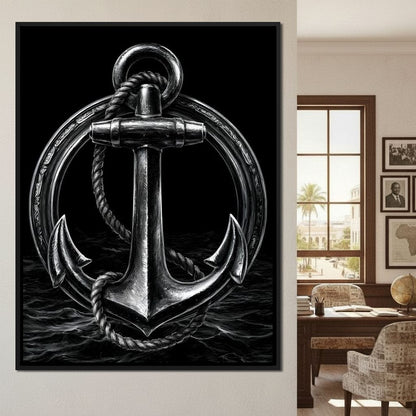 Weight of the Restless Anchor Canvas Wall Art