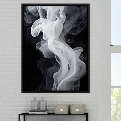 Airy Smoke Resin Canvas Wall Art