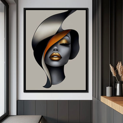 She Wears the Dusk Canvas Wall Art