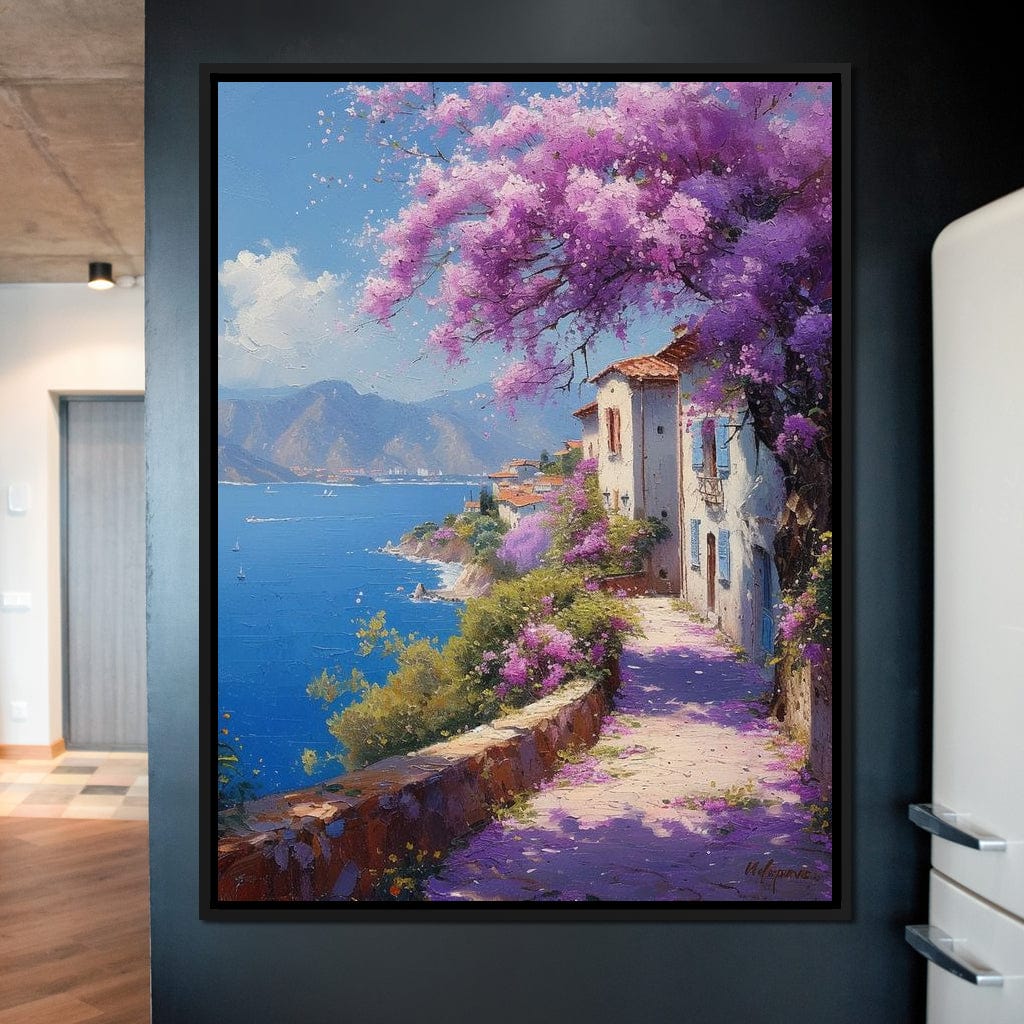 Coastal Bloom Promenade Canvas Wall Art