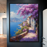 Coastal Bloom Promenade Canvas Wall Art