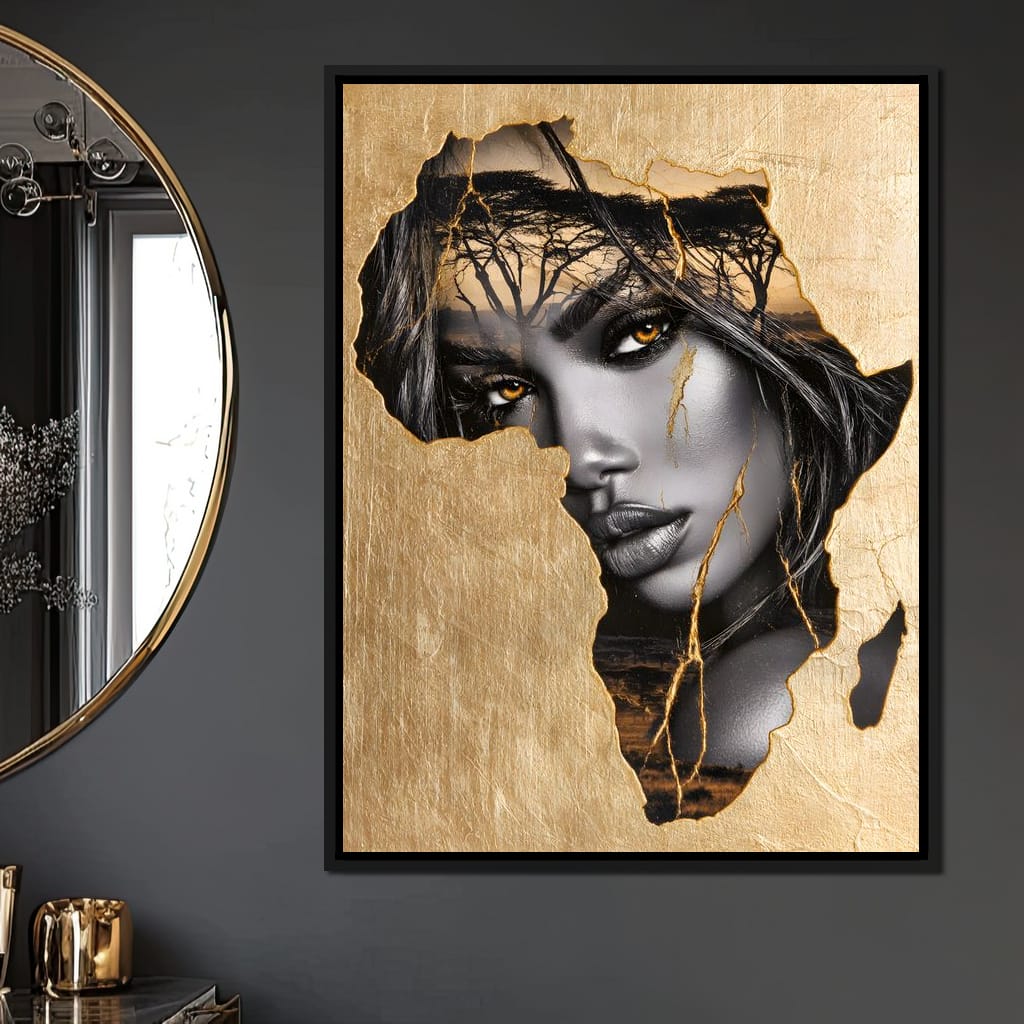Golden Legacy of the Savannah Soul Canvas Wall Art