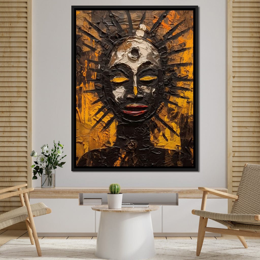 Tribal Mask 03 Canvas Wall Art