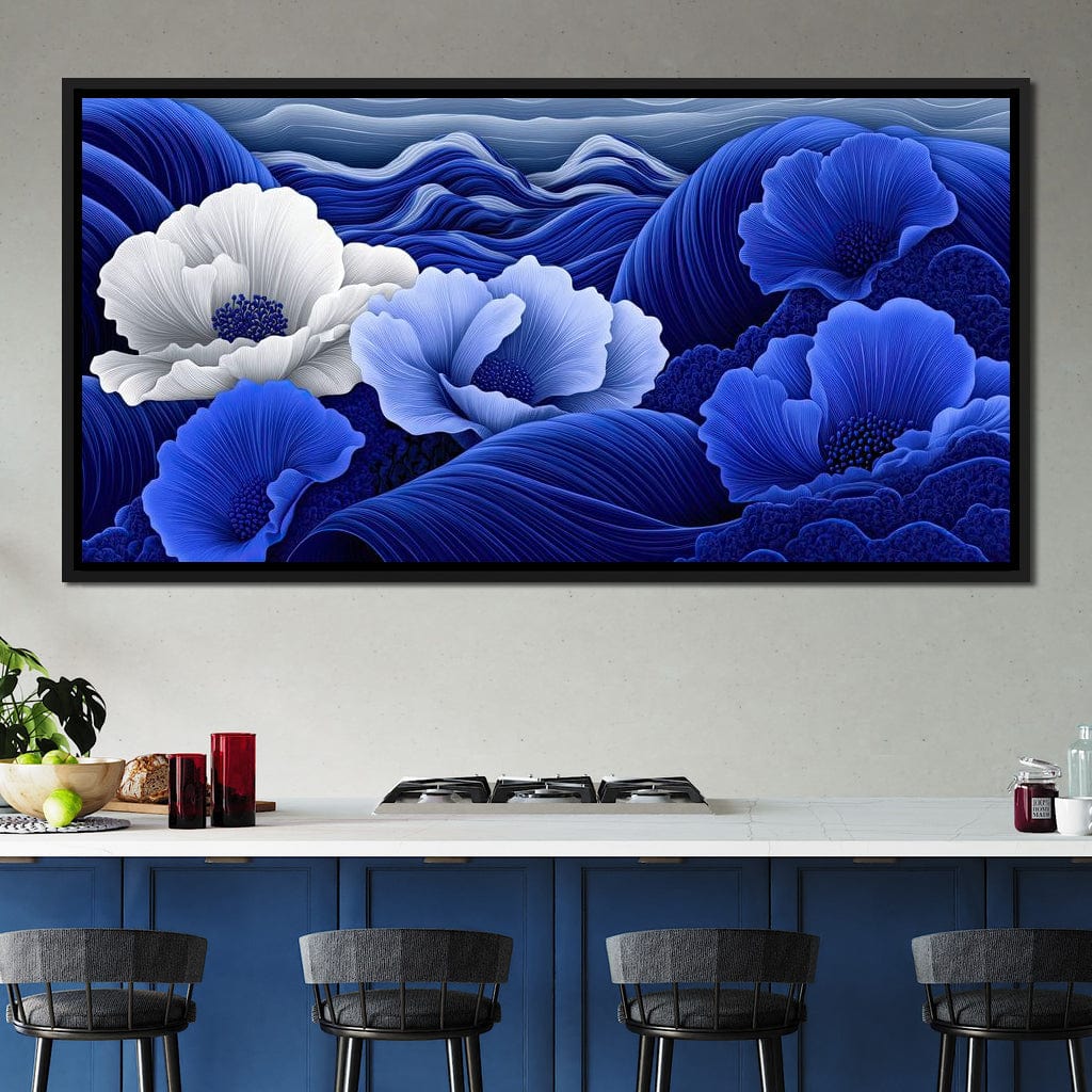 Blossoms by the Azure Seal Canvas Wall Art
