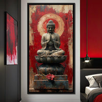 Meditative Lotus Harmony Canvas Wall Art