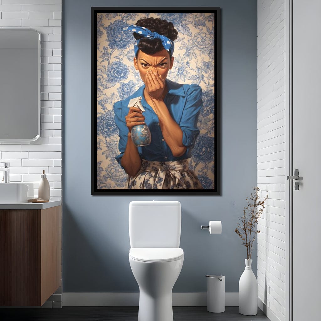 Bathroom Spray Clean Canvas Wall Art