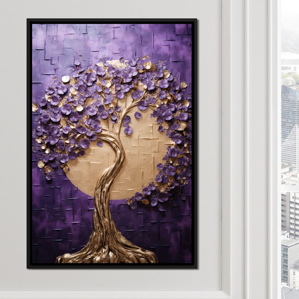 Golden Twilight in Nature Embrace Canvas Wall Art