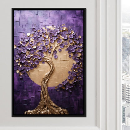 Golden Twilight in Nature Embrace Canvas Wall Art