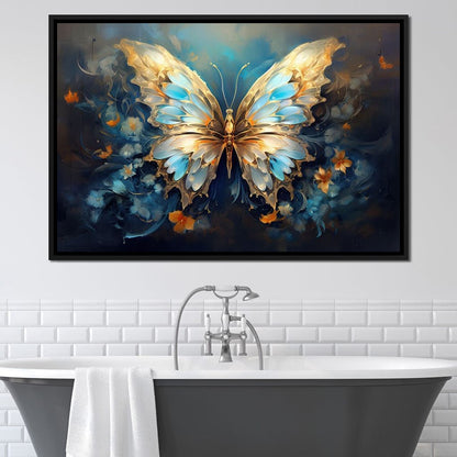 Ethereal Monarch's Flight Canvas Wall Art