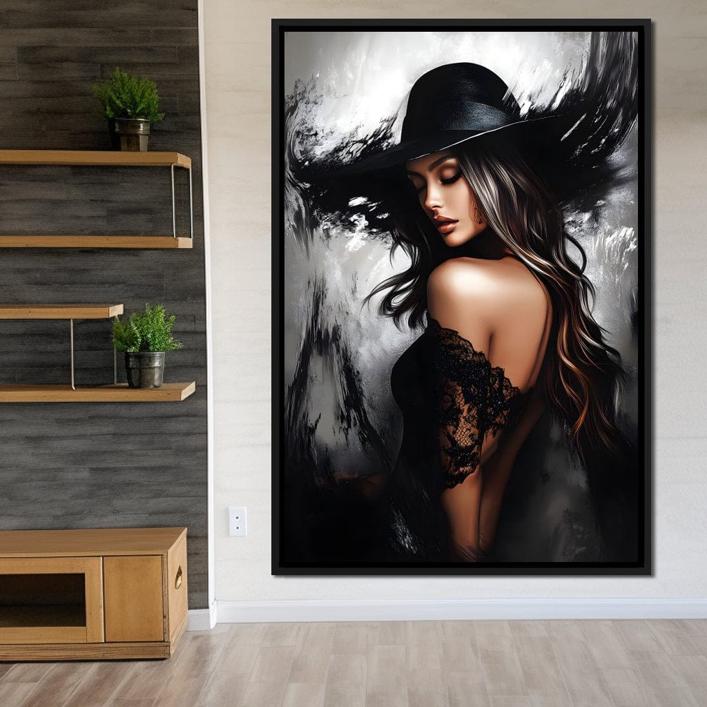 Noir Elegance Shadowscape Canvas Wall Art