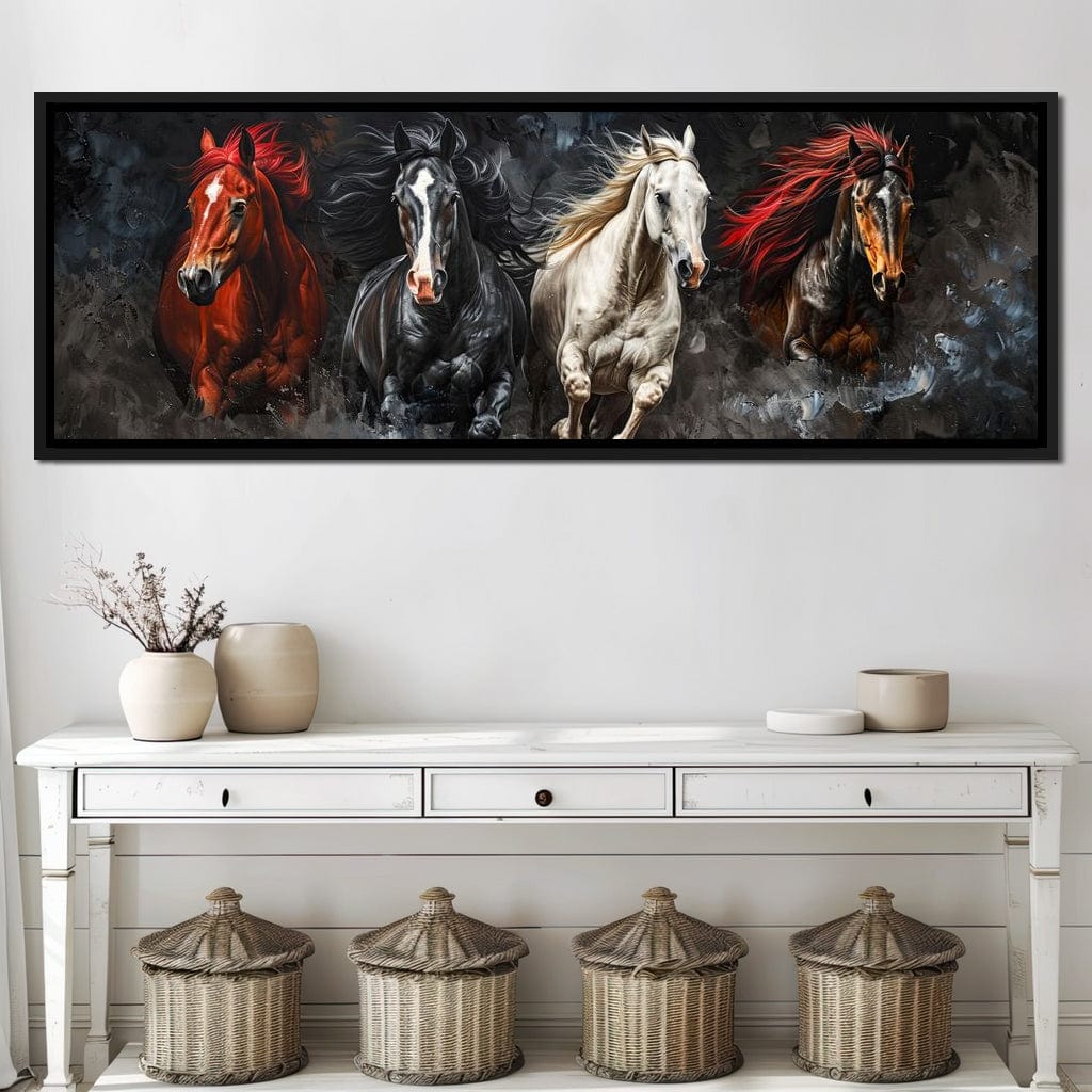 Gallop Through Wild Breeze Canvas Wall Art