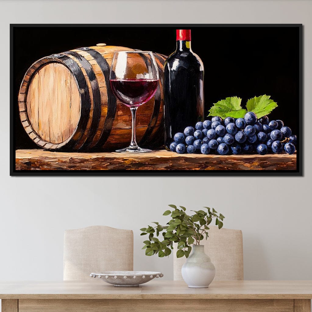 Vintage Vino Canvas Wall Art