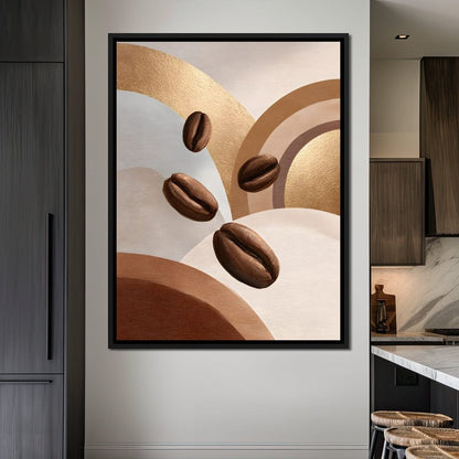 Java Coffee Beans Canvas Wall Art