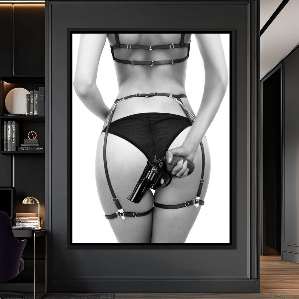 Gun Ass Canvas Wall Art