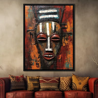 Tribal Mask 02 Canvas Wall Art