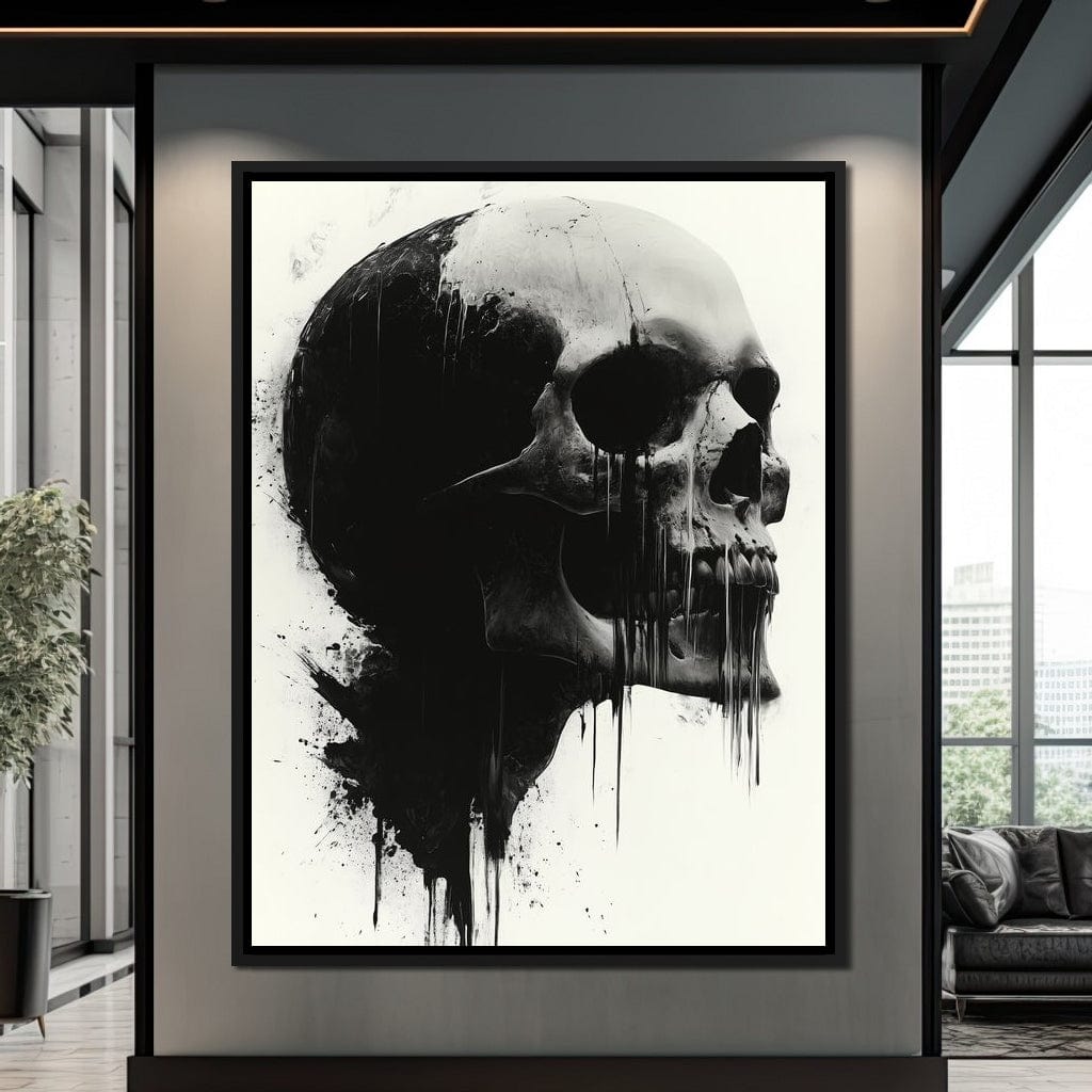 Morality's Black Veil Canvas Wall Art