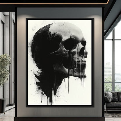 Morality's Black Veil Canvas Wall Art
