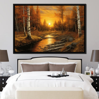 Silver Birch Forest Canvas Wall Art