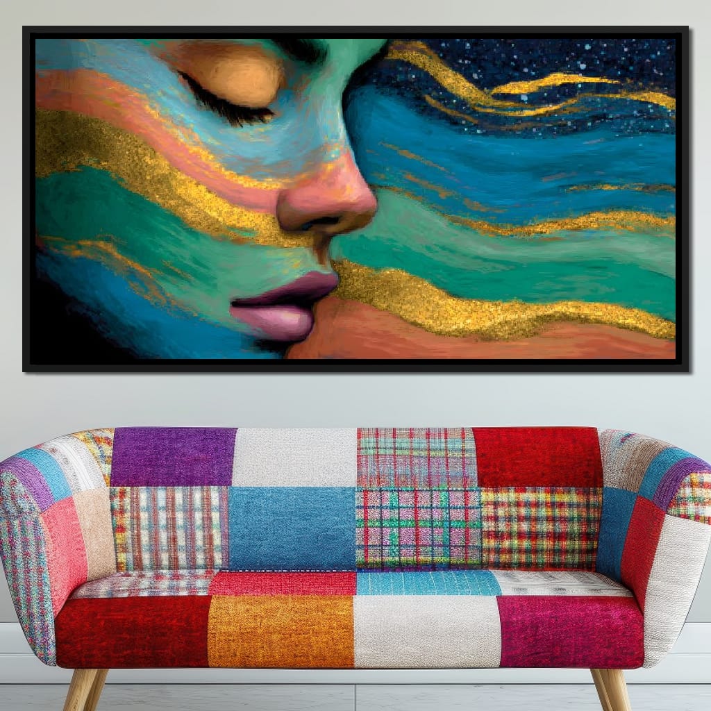 Celestial Dream Portrait Glow Canvas Wall Art