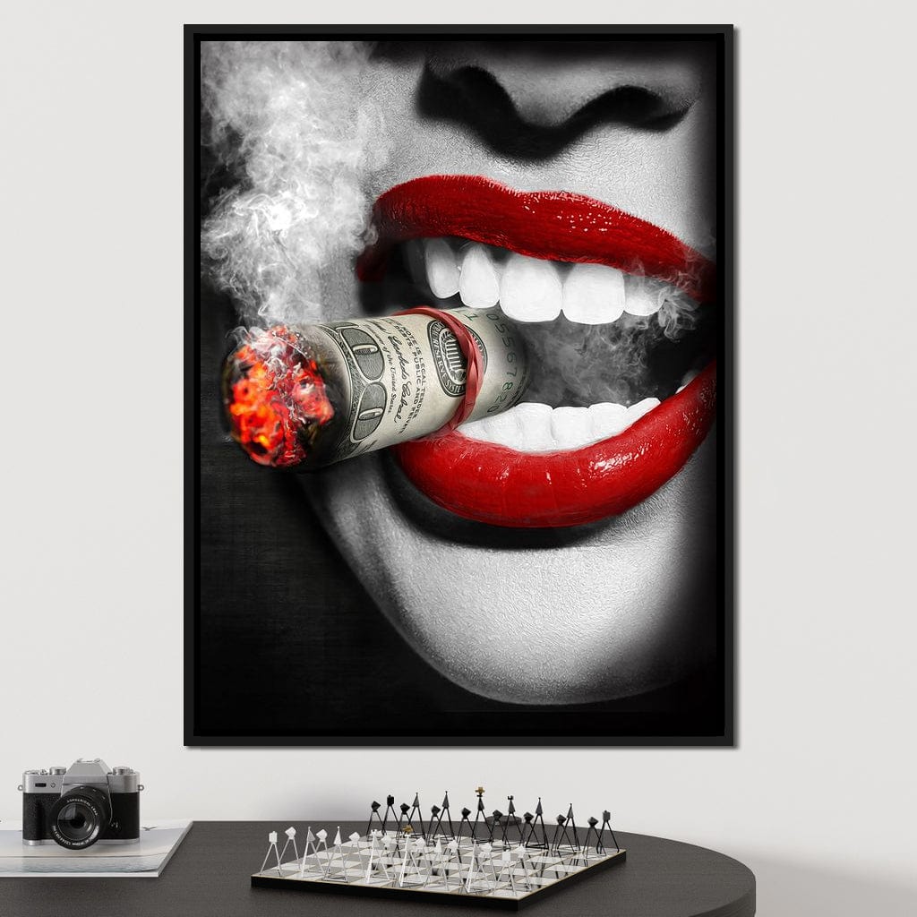 Money To Burn Canvas Wall Art