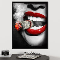 Money To Burn Canvas Wall Art