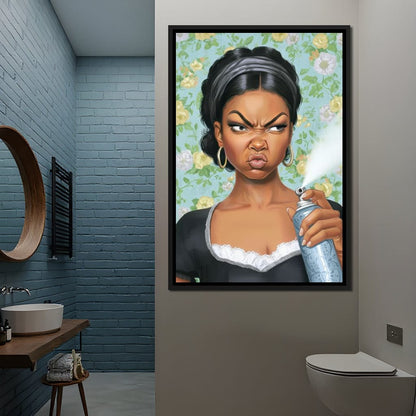 Bathroom Spray Canvas Wall Art