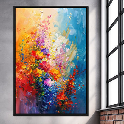 Impasto Bloom Canvas Wall Art