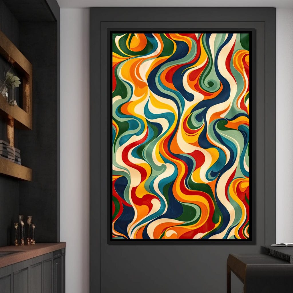 Vibrant Harmony Flow Canvas Wall Art