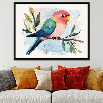 Tropical Branch Retreat Canvas Wall Art
