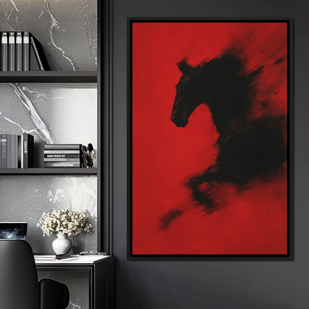 Unbound Spirit Rushing Through Darkness Canvas Wall Art