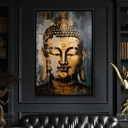 Gracious Golden Buddha Canvas Wall Art