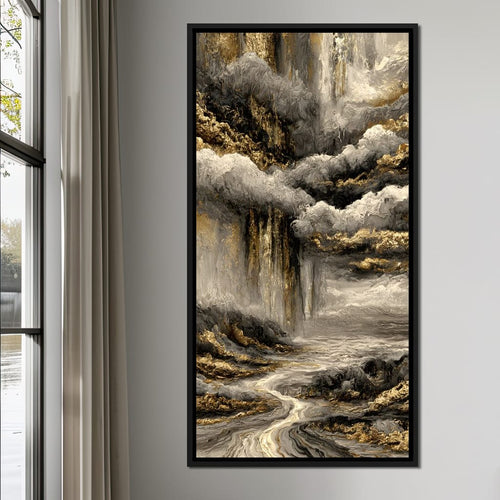 Gilded Rivers Of Lost Time Canvas Wall Art