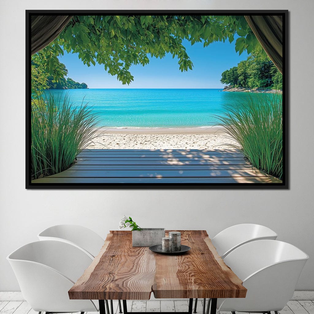 Tropical Tranquil Escape Canvas Wall Art