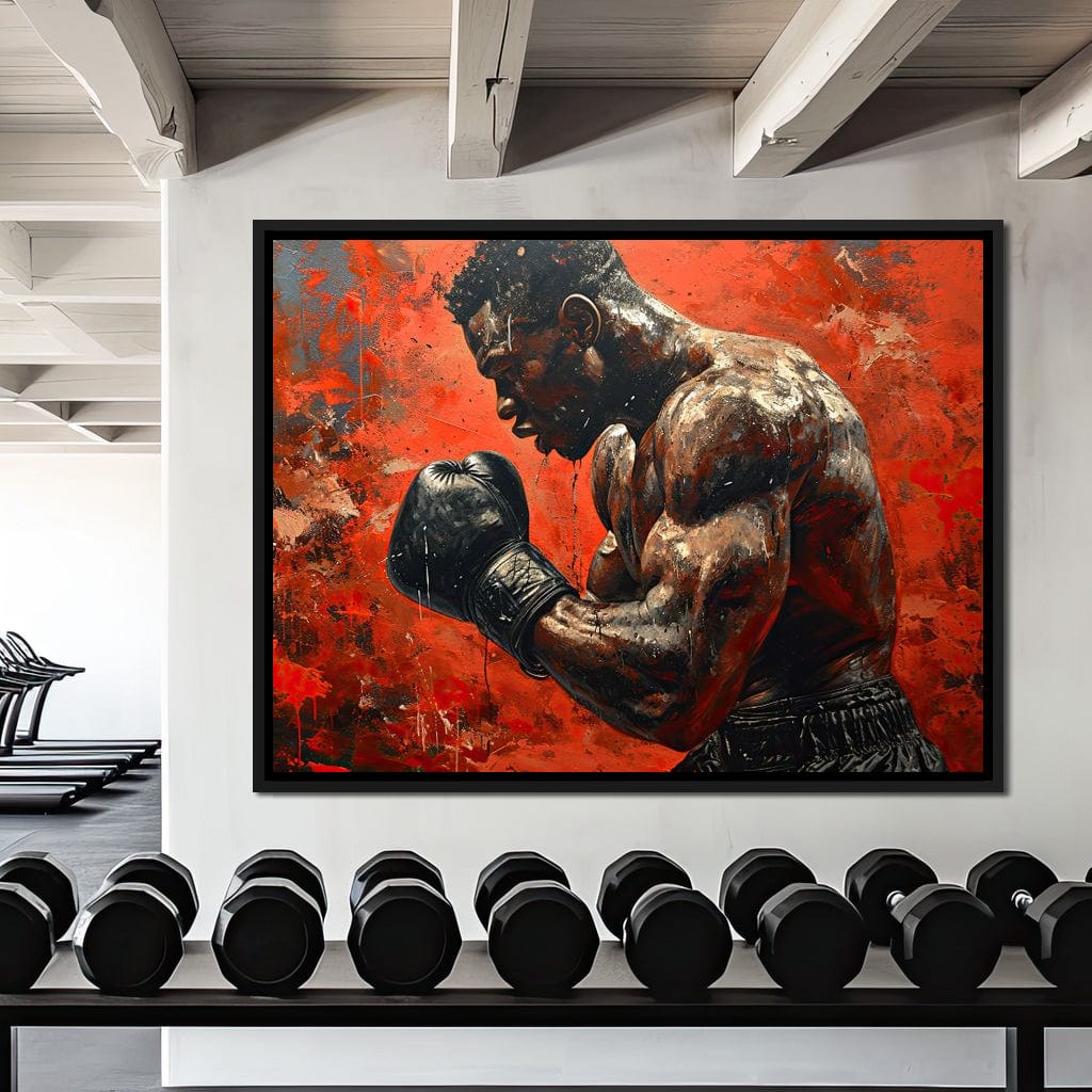Fervent Pugilist Canvas Wall Art